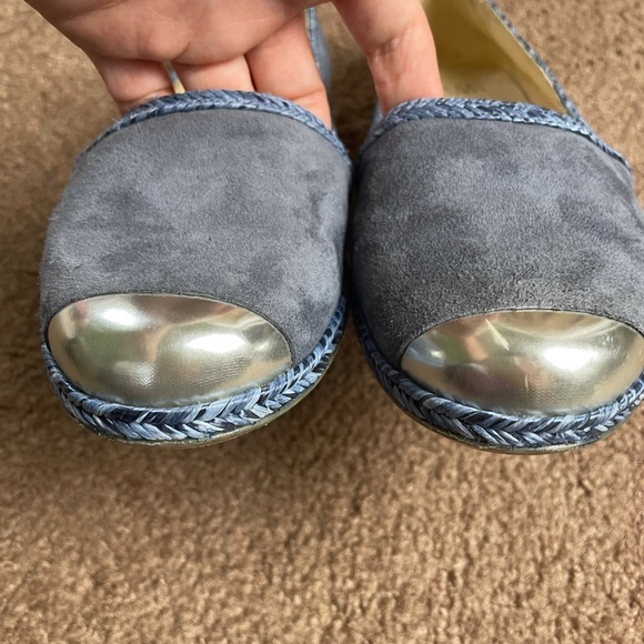 Stuart Weitzman Tipadrille Blue Jean Flats Size 7M - Picture 4 of 13